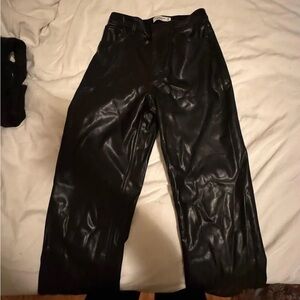 abercrombie and fitch leather pants